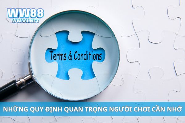 Những quy định quan trọng người chơi cần nhớ